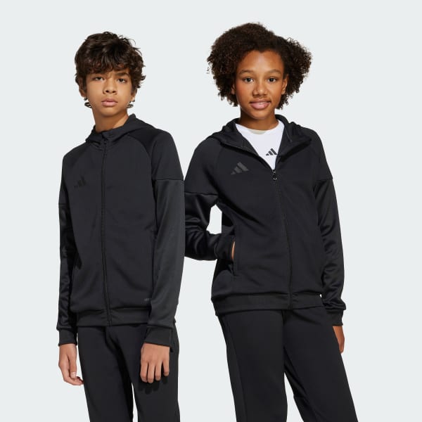 cerná Mikina Tiro 25 Full-Zip Kids