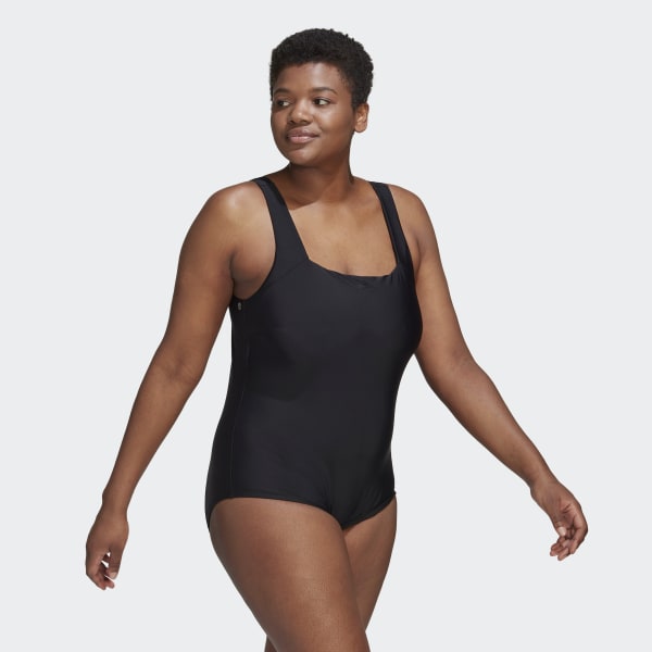 Preto Fato de Banho Iconisea (Plus Size)