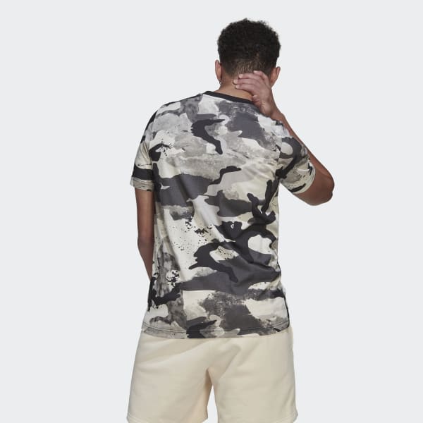 Branco Camiseta Estampada Camo Series WH590