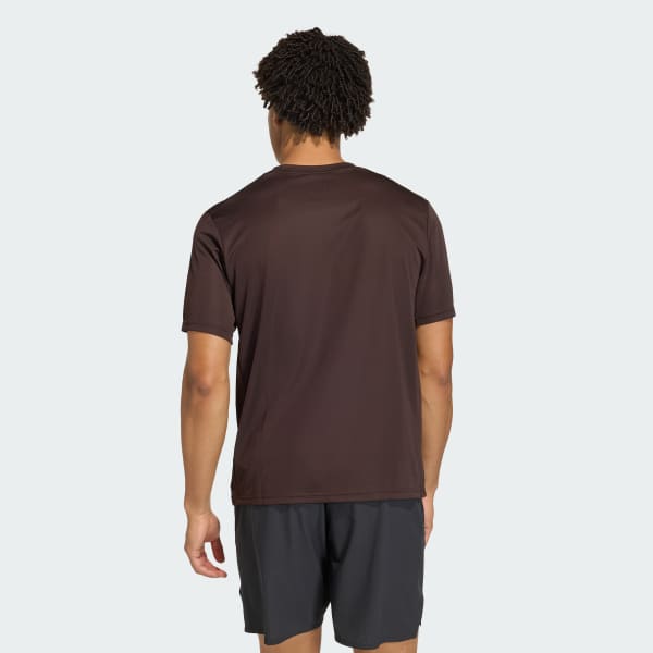 สีน้ำตาล เสื้อยืด WORKOUT ESSENTIALS BASE