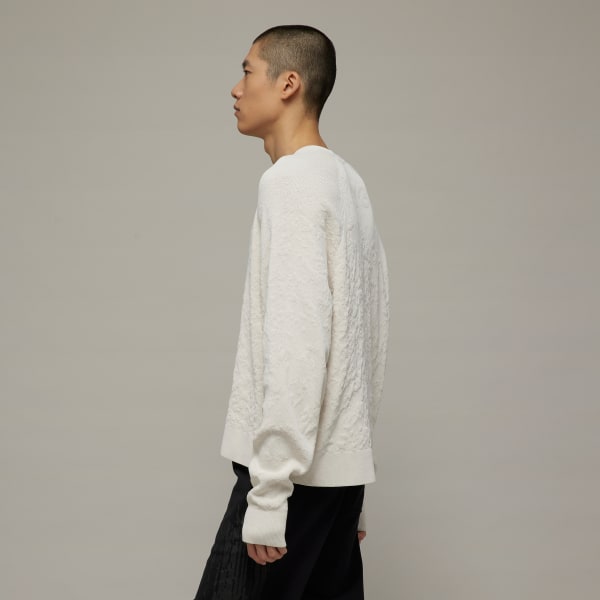 bílá Svetr Y-3 Knit Crew