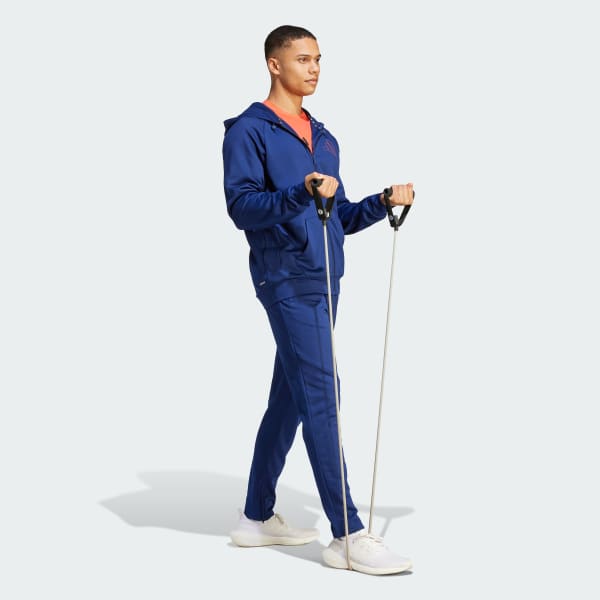 Blau Game and Go Small Logo Tapered Trainingshose
