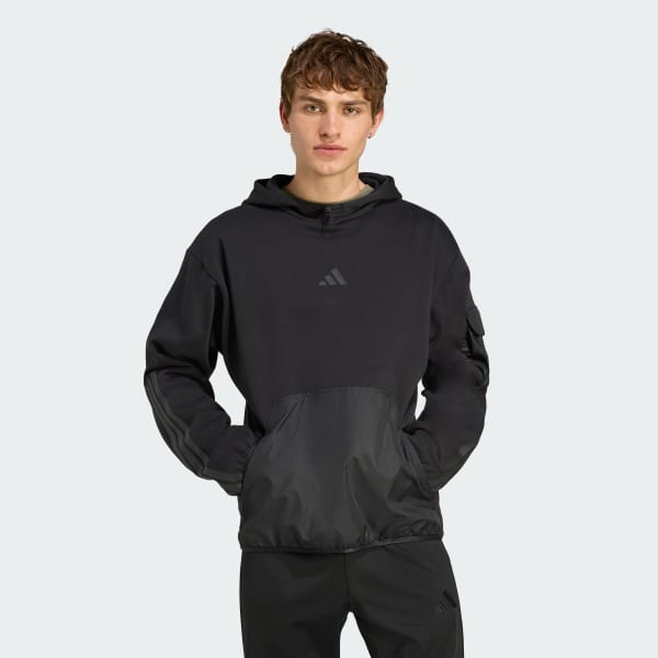Black City Tech Utility Fleece Hoodie