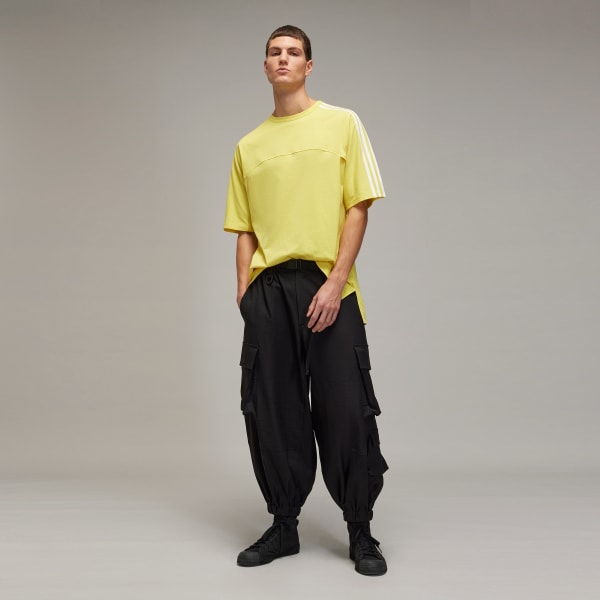 Yellow Y-3 3-Stripes Short Sleeve Tee