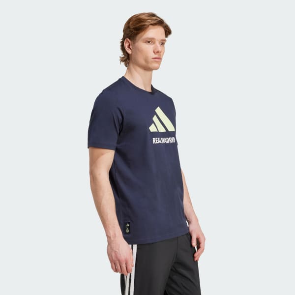 adidas Real Madrid Seasonal Graphic Tee - Blue | Free Shipping