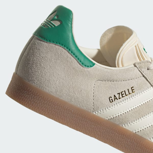 Adidas gazelle white and sale gold