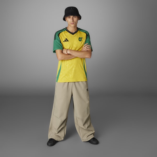 adidas ブラック/イエロー/ターコイズ　ジャマイカ代表ユニフォーム adidasが新サプライヤー ジャマイカ代表 2023 ユニフォーム - ユニ11