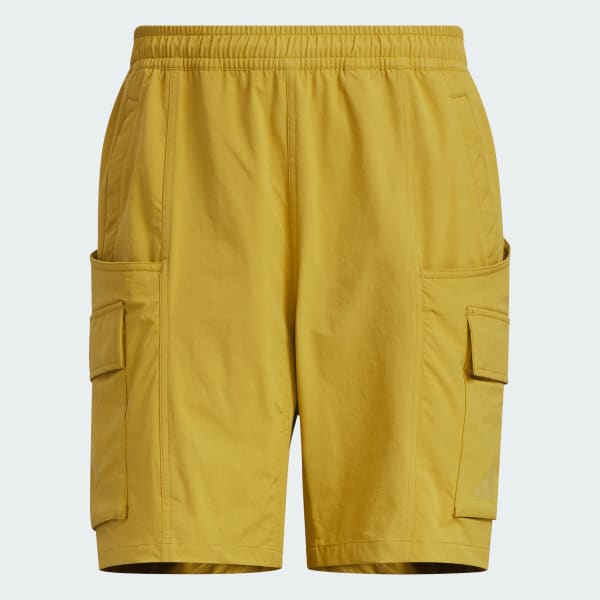 ブラウン シティエスケープ ルーズフィット ストレッチウーブン カーゴショーツ