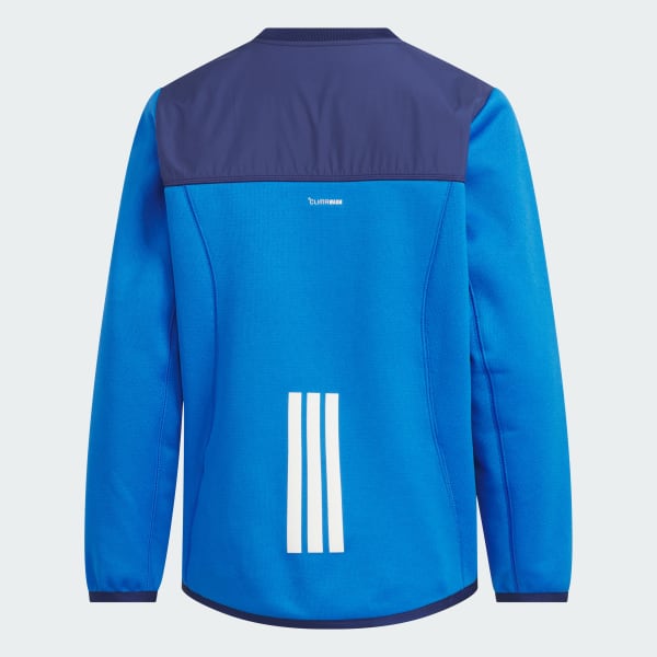 ブルー マストハブ カモ柄 レギュラーフィット フリース スウェットシャツ キッズ