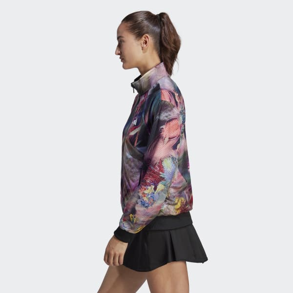 Schwarz Melbourne Woven Tennis Jacke