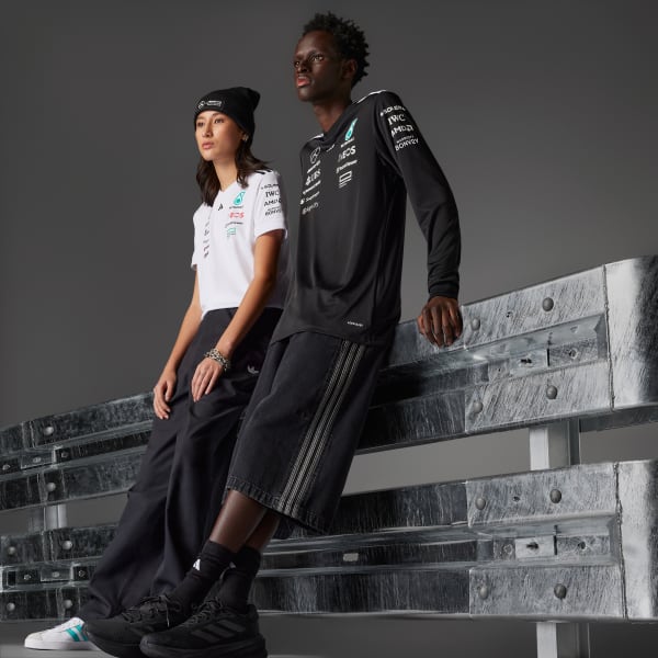 cerná DRES MERCEDES - AMG PETRONAS FORMULA ONE TEAM DRIVER LONG SLEEVE