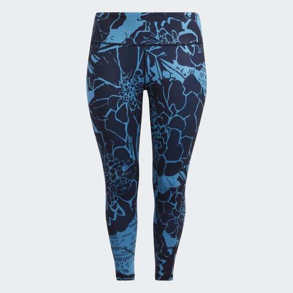 modrá Legíny Optime Superher Training 7/8 (plus size)