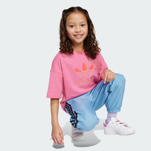 Camiseta Trefoil Infantil Rosa adidas adidas Brasil