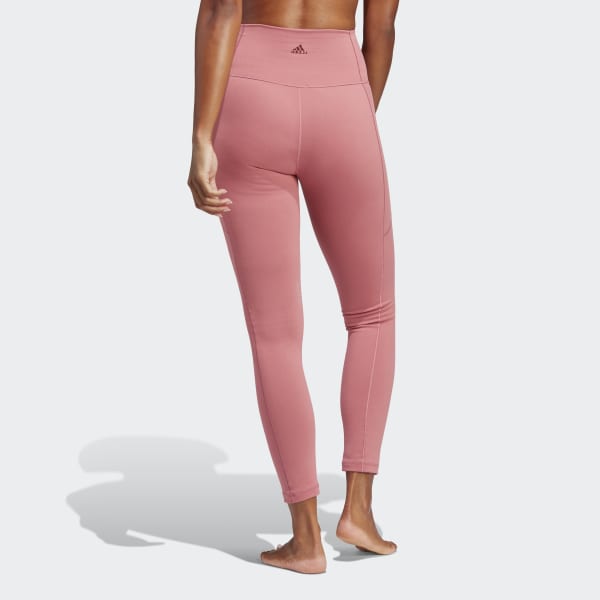 Pink adidas Yoga Studio 7/8 Leggings