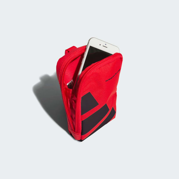 レッド 【ゴルフ】ボールドロゴ マルチポーチ