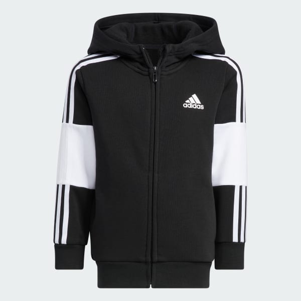 zwart 3-Stripes Trainingspak