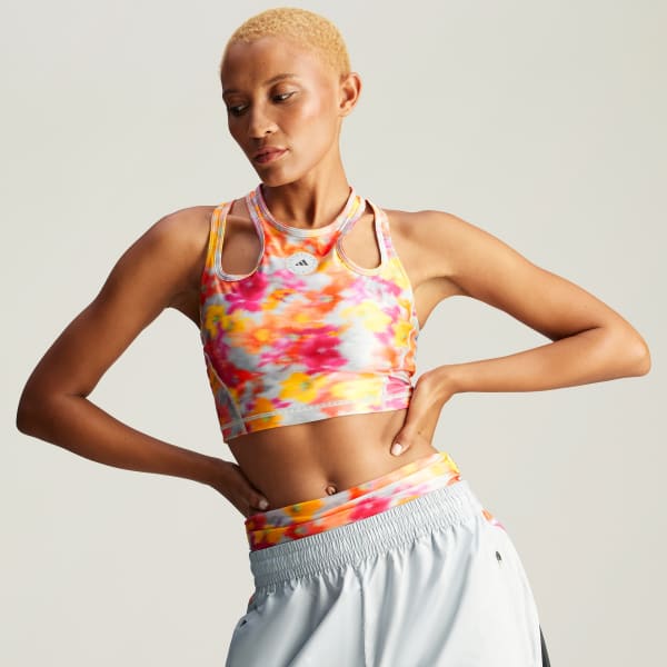 Sari adidas by Stella McCartney TruePurpose Printed Shine Crop Üst