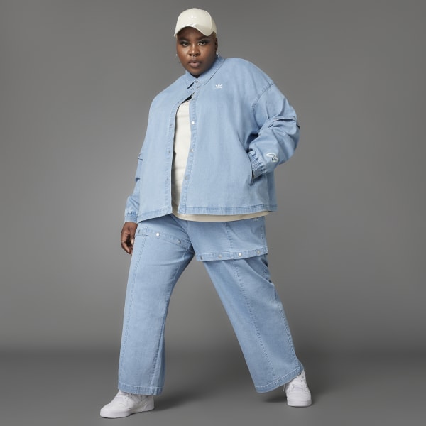 Adidas denim track top clearance