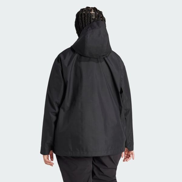 adidas Terrex Multi 2.5L Jacket - | Size) Hiking | Black Women\'s US adidas Rain.Rdy (Plus