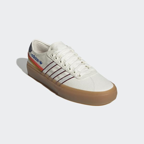 adidas originals delpala happy camping sneakers in off white