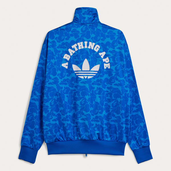 adidas BAPE Firebird Track Top - Blue | Free Shipping with