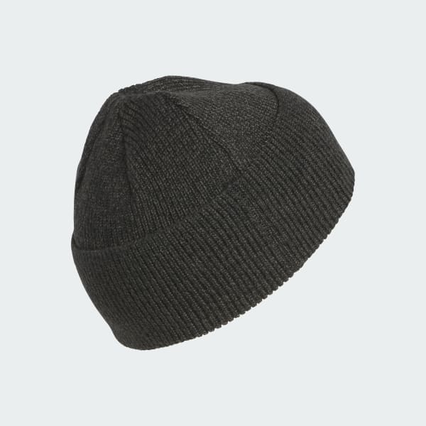 Black Marled Wide Cuff Beanie