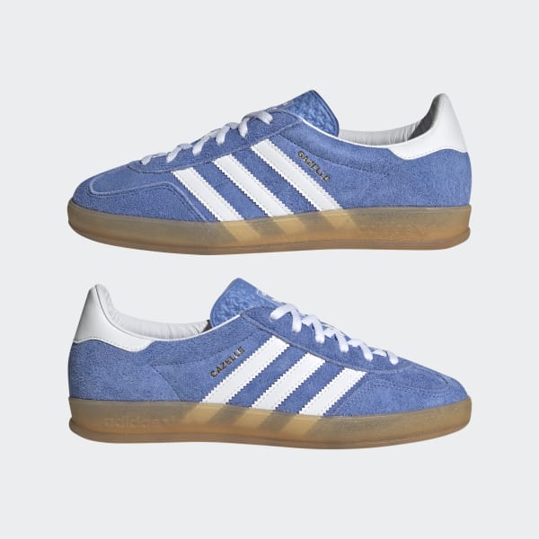 Adidas gazelle cheap gum sole blue