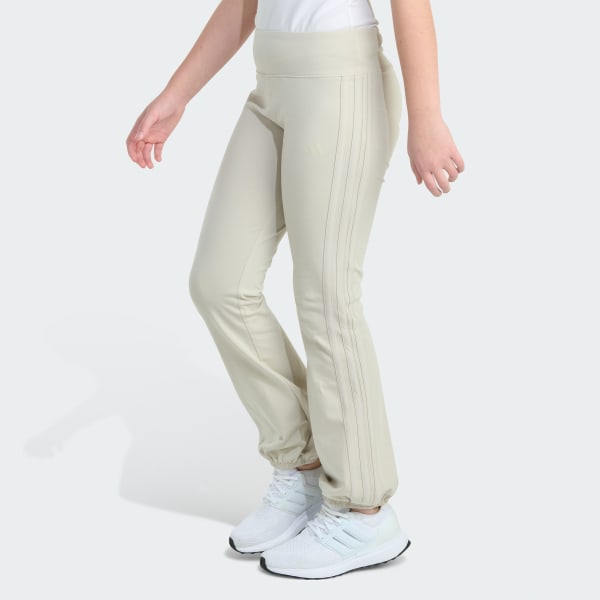 Beige Detached Waistband Cotton Stretch Puff Cuff Pant
