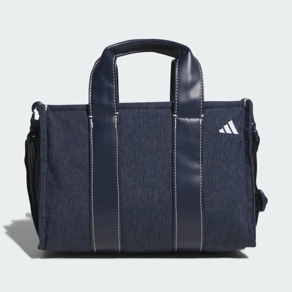 Blue Denim-Look Heather Round Tote Bag