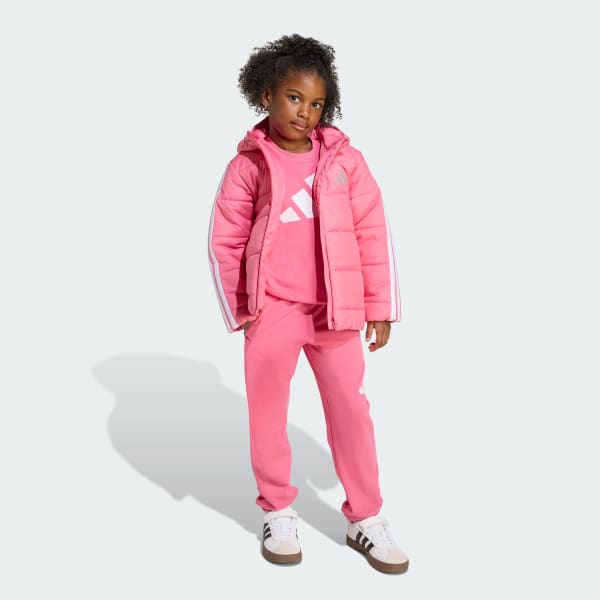 Pink Essentials 3-Stripes Padded Jacket Kids