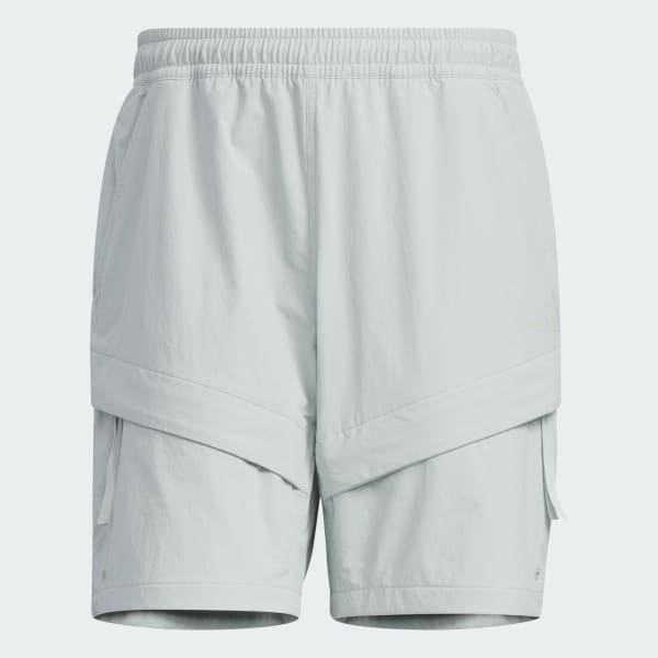 グレー シティエスケープ ルーズフィット ストレッチ ウーブンショーツ