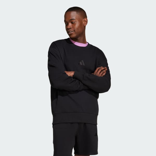 adidas ALL SZN French Terry Crew Sweatshirt Black adidas Singapore
