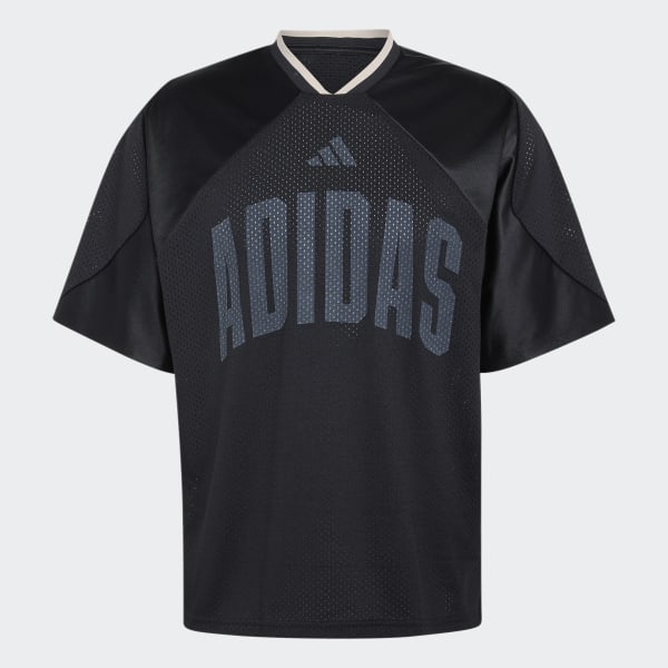 adidas STADIUM GRAPHIC MESH TEE - Black | Free Shipping with adiClub