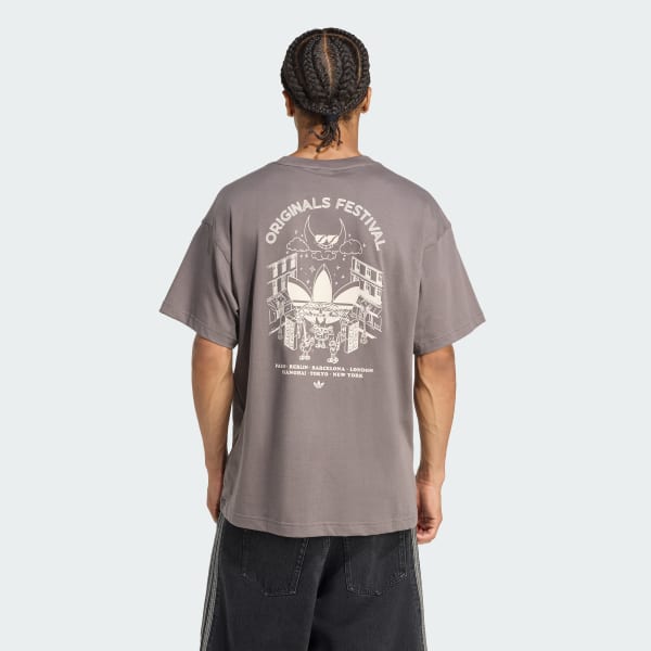 Brown STREET BAND T-Shirt
