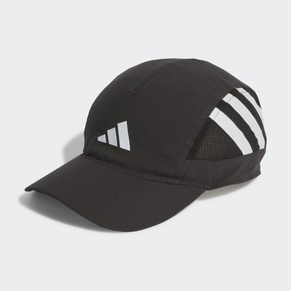 Black 3-Panel HEAT.RDY Training Running Sport Cap