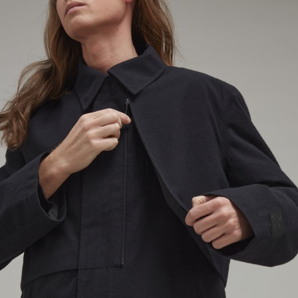 Noir Manteau Y-3 Classic Melton GORE-TEX O6698