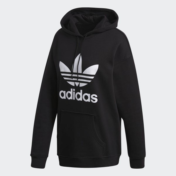 adidas Adicolor Trefoil Hoodie - Black 