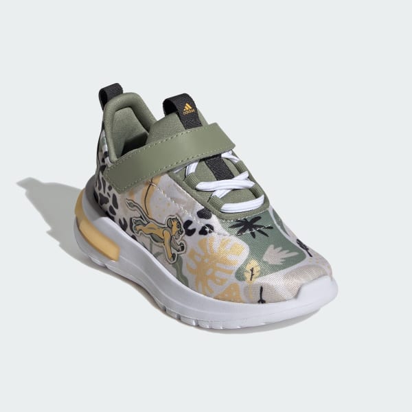 White adidas Disney Lion King Racer TR23 Shoes Kids