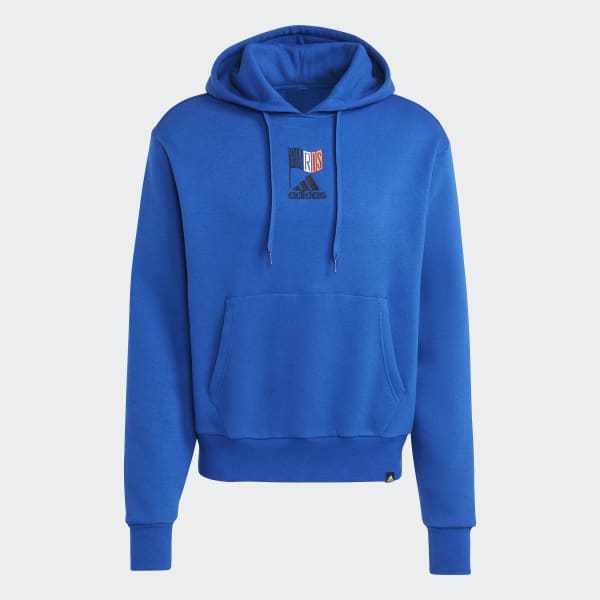 Niebieski Graphic Hoodie