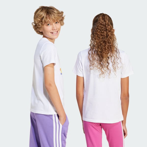 Blanco Camiseta Tech Logo Graphic (Adolescentes)