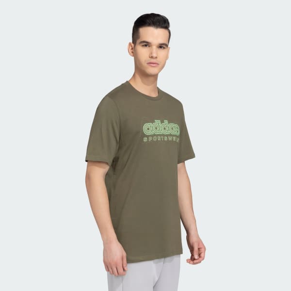 Green GROWTH SPORTSWEAR TEE