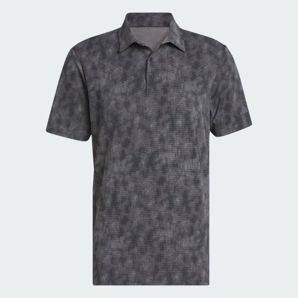 Svart Ultimate365 Textured Print Polo Shirt