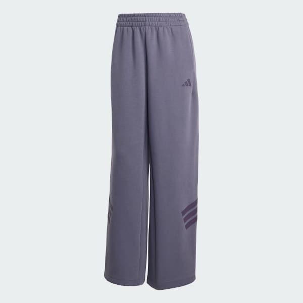 Violeta Pantalón Future Icons 3 Tiras Dobladillo Abierto