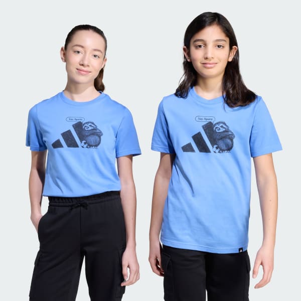 Azul polo Graphic Sports para Niños