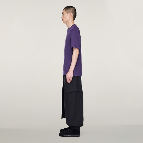 Viola T-shirt Y-3 Regolare a Manica Corta