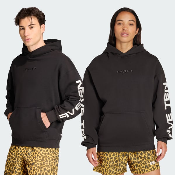 【ADIDAS】 FIVE TEN LOGO HOODIE フーディ★ adidas Five Ten Logo Hoodie - Black | Free Shipping with