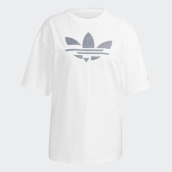 Branco Camiseta Adicolor Iridescent Shattered Trefoil IZQ32
