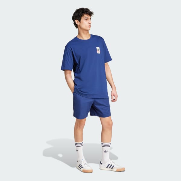 Azul Camiseta Originals Leisure League Badge