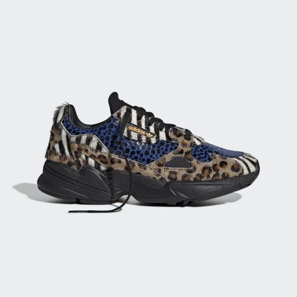 adidas women's leopard falcon sneakers