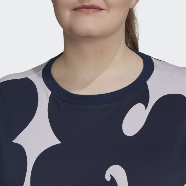 Lila Marimekko T-Shirt – Große Größen L4583